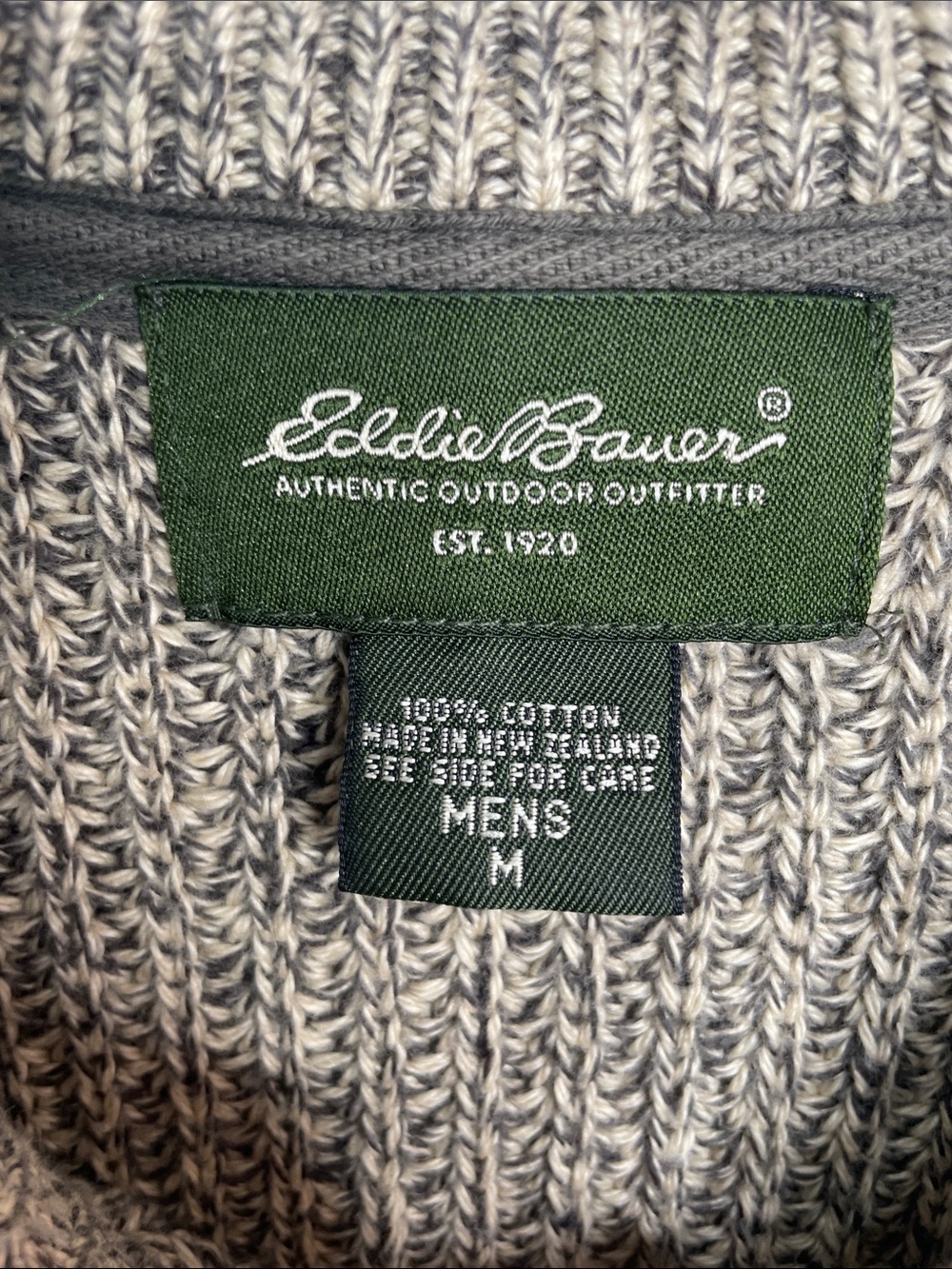 Eddie Bauer Men's Crewneck Sweater in Taupe Heather - Picture 2 of 4